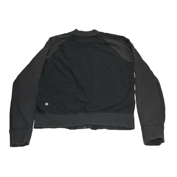 Lululemon Women’s Black Full Zip Faded Black Jacket Size 8 Stretch Casual - Picture 6 of 7